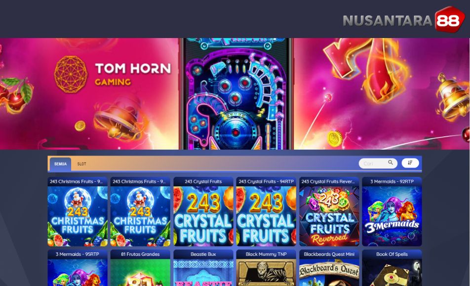 tom horn gaming provider slot dengan koleksi game slot terlengkap